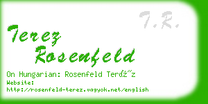 terez rosenfeld business card
